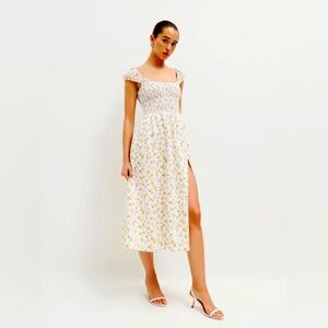 Reformation Tavi Linen Dress